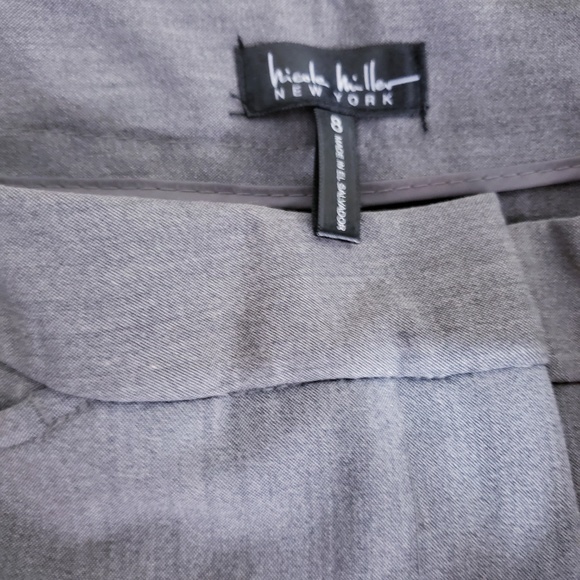 Nicole Miller New York Gray Wide Leg Trouser Dress - Picture 2 of 8